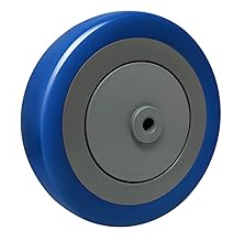 1-1/4" Width Polyurethane Shopping Cart Wheels Replacement Casters Wheels for Cart, 5/16" and 3/8"Axle 1200lbs Total Capacity