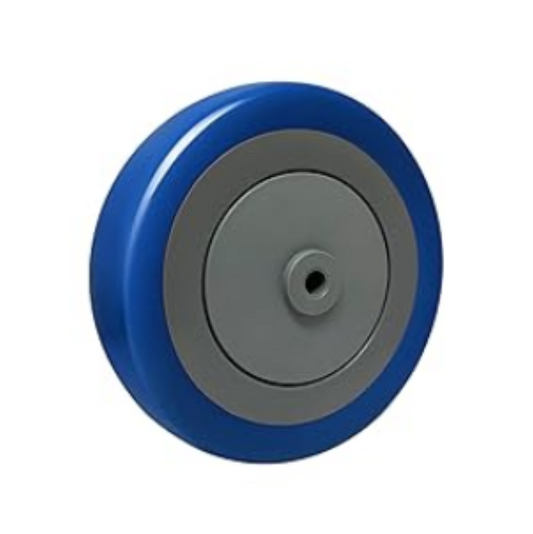 1-1/4" Width Polyurethane Shopping Cart Wheels Replacement Casters Wheels for Cart, 5/16" and 3/8"Axle 1200lbs Total Capacity