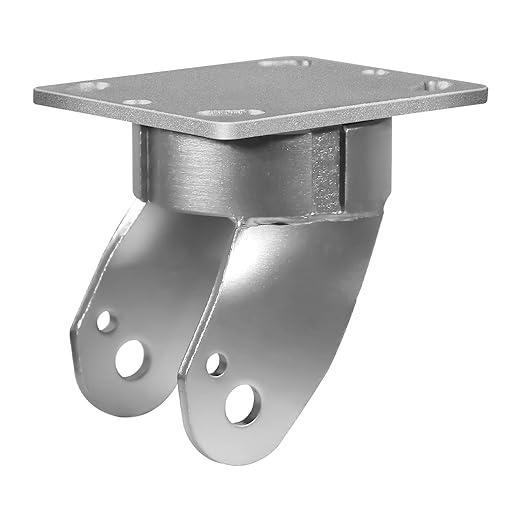 SUPER Heavy Duty Kingpinless Caster Yoke, Industrial Grade Steel Frame and 4" X 4 1/2"Plate, Swivel Caster Replacement