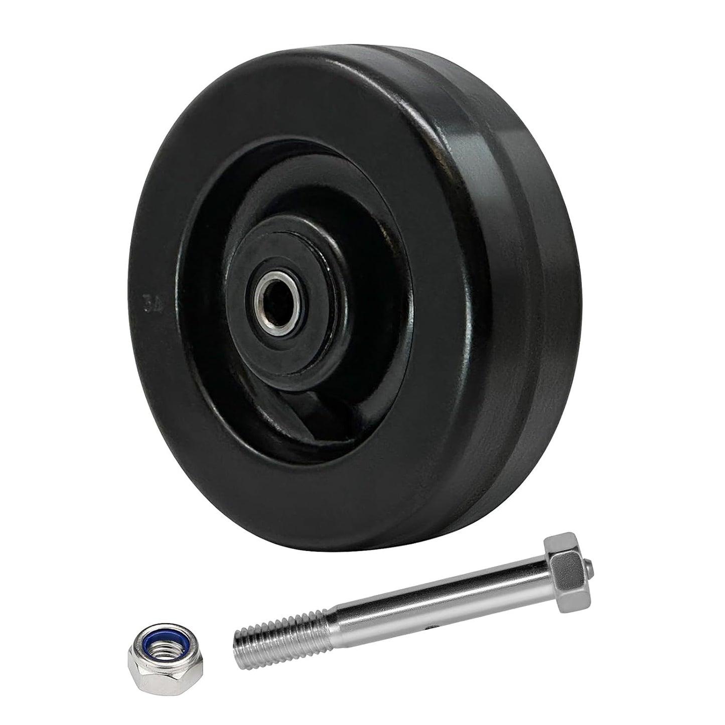 2" Width Phenolic Wheels-High Temperature Resistance: -50f to +250f, Roller Bearing-1/2" Bore