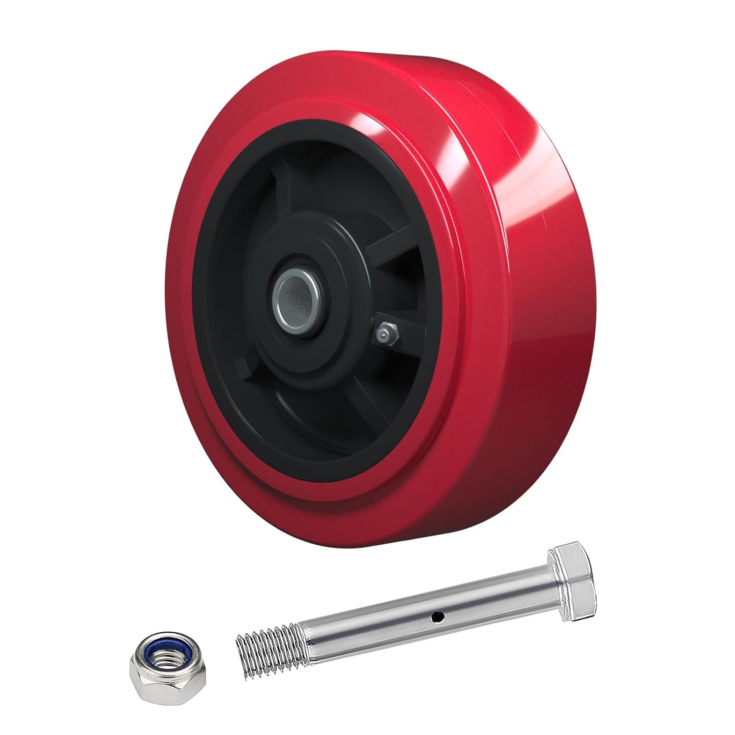 Polyurethane tread on Polyolefin core wheels 2" wide