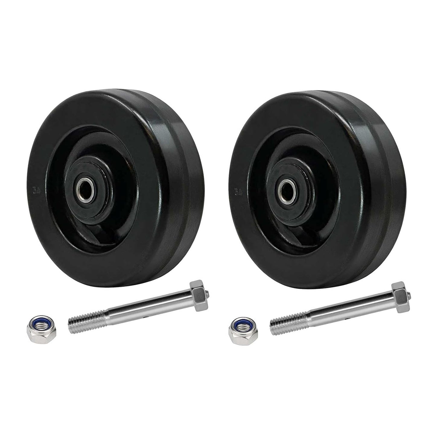 2" Width Phenolic Wheels-High Temperature Resistance: -50f to +250f, Roller Bearing-1/2" Bore