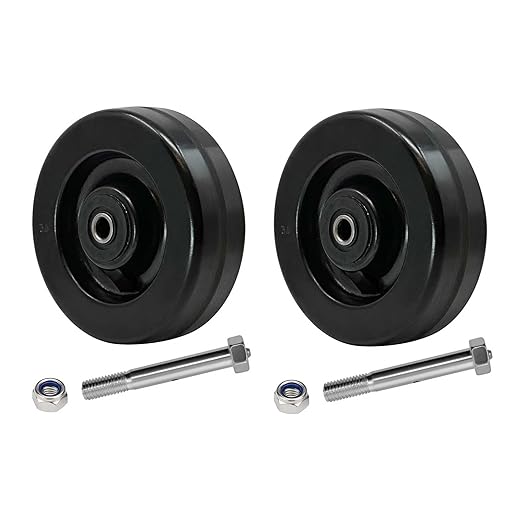 2" Width Phenolic Wheels-High Temperature Resistance: -50f to +250f, Roller Bearing-1/2" Bore