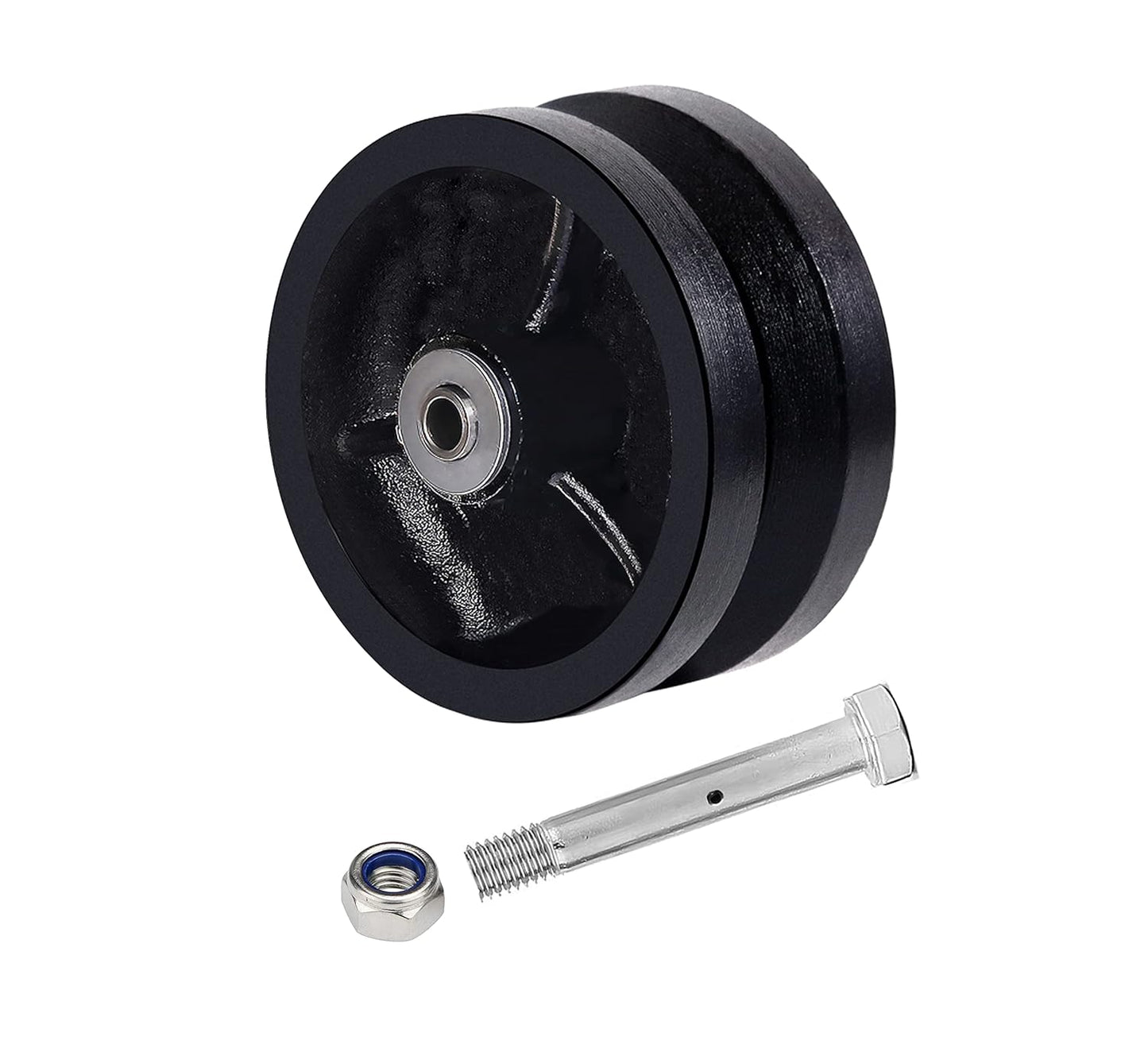 2" Width Cast Iron V-Groove Wheel Capacity up to 1000 lb