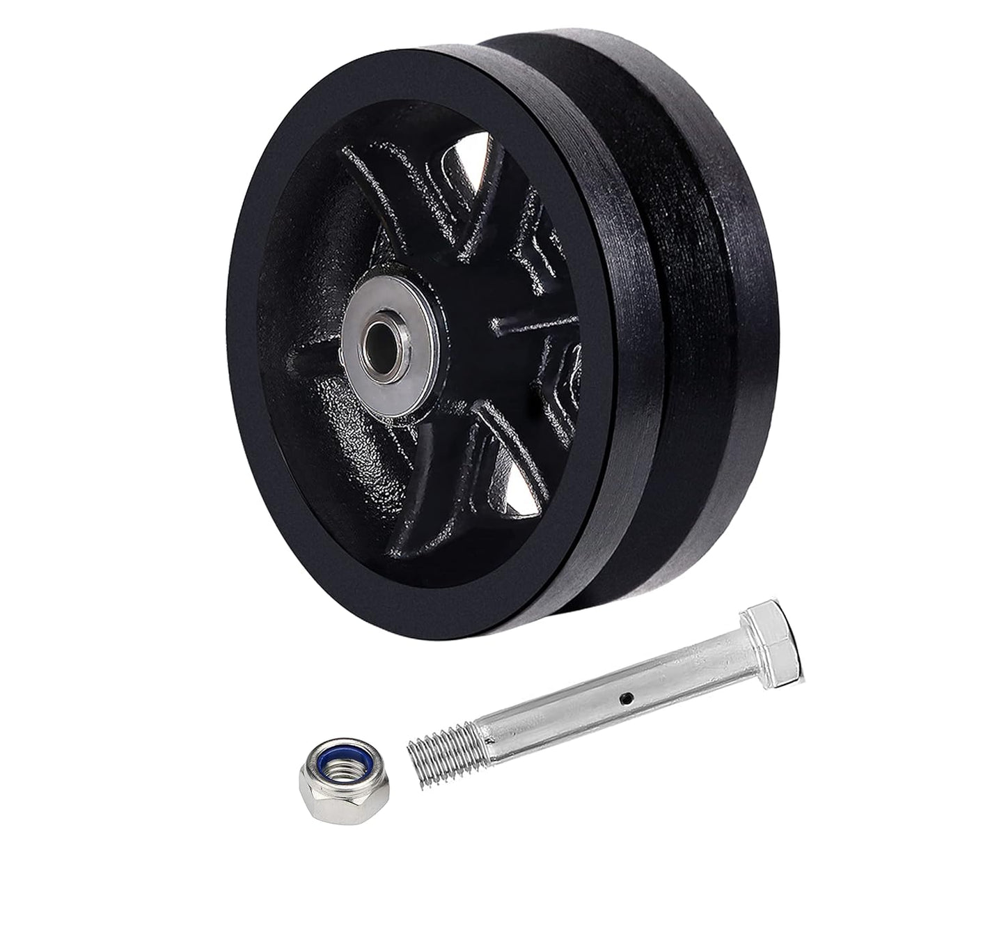 2" Width Cast Iron V-Groove Wheel Capacity up to 1000 lb